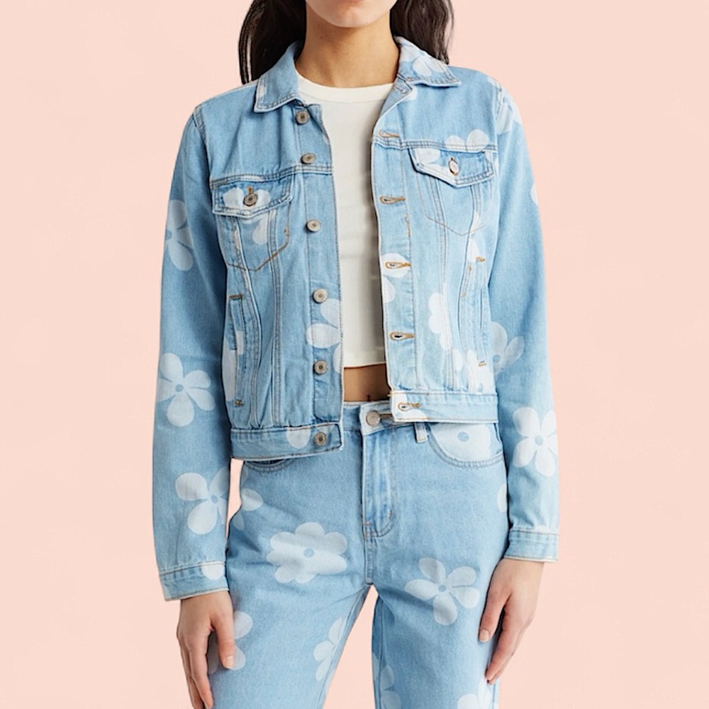 FLYING ANGEL JEAN JACKET💋NWOT